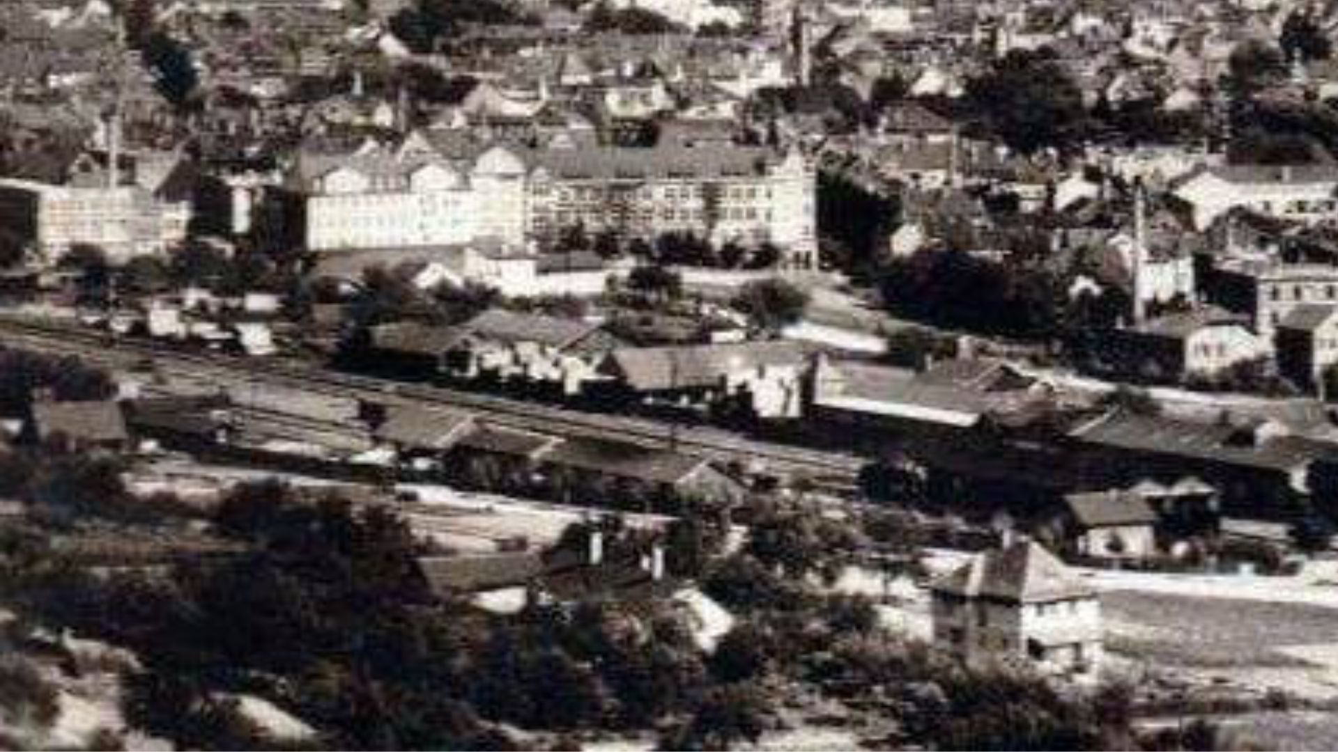 Fahrländer Gelände - historische Aufnahme des Industriegeländes an der Kelterstraße